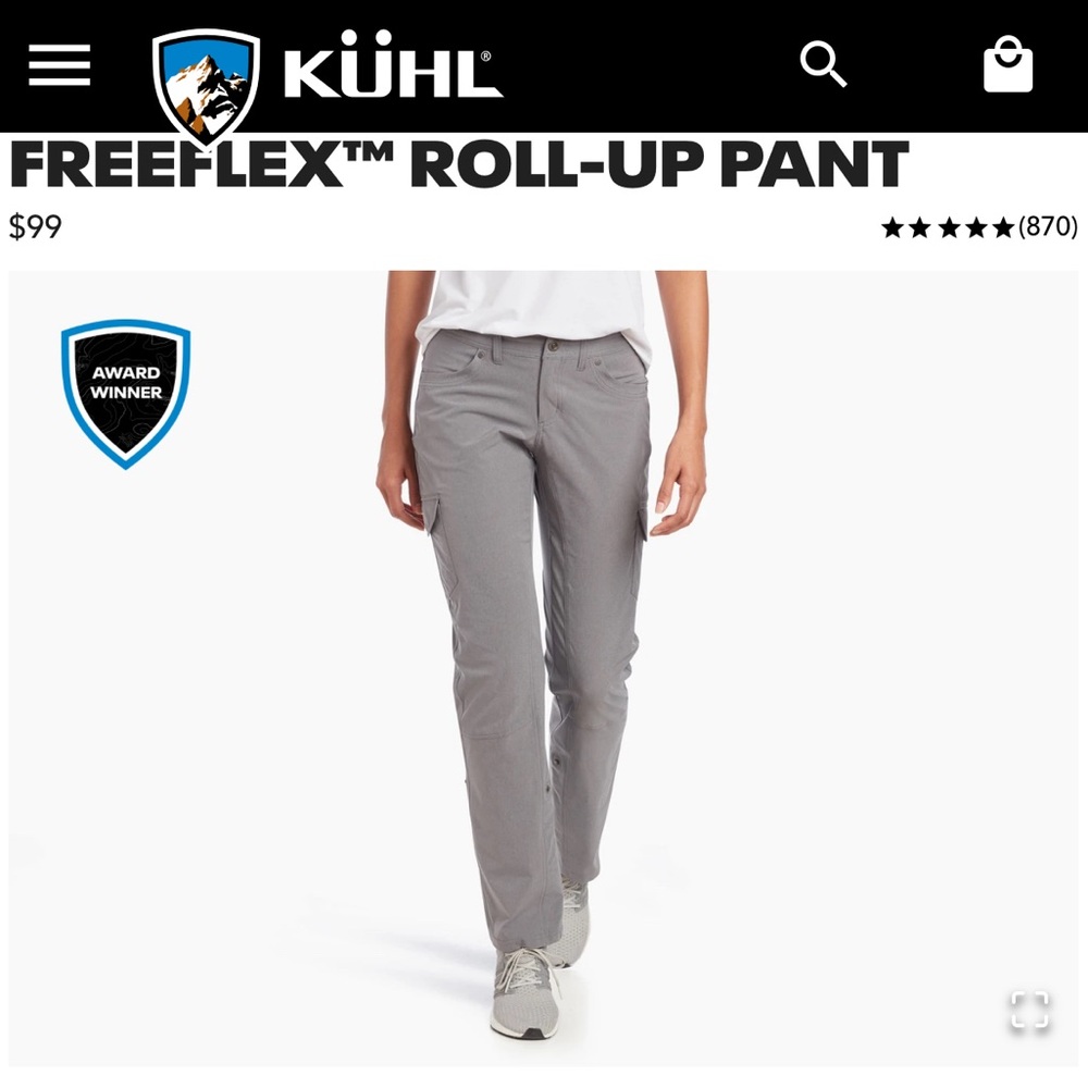 KULH w’s Rollup pants NEW with tags size 12